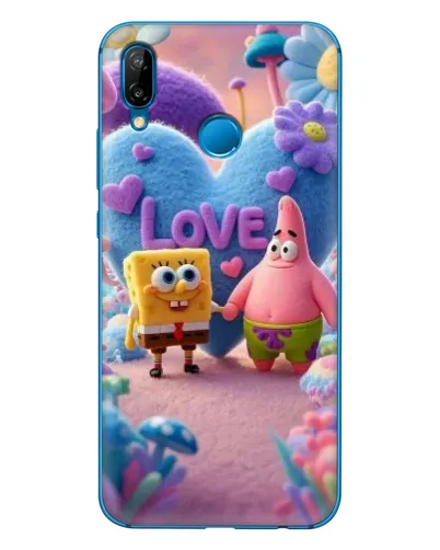 Чехол для Huawei P20 Lite (2019) с картинкой «Губка Боб Патрик»