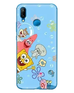 Чехол для Huawei P20 Lite (2019) с картинкой «Веселые пузырьки»