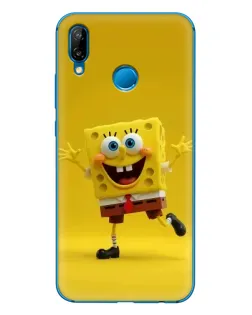 Чехол для Huawei P20 Lite (2019) с картинкой «Позитивный Губка Боб»