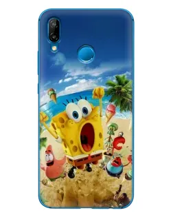 Чехол для Huawei P20 Lite (2019) с картинкой «Развлечения на пляже»
