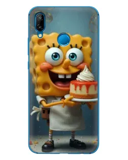 Чехол для Huawei P20 Lite (2019) с картинкой «Повар Спанч Боб»