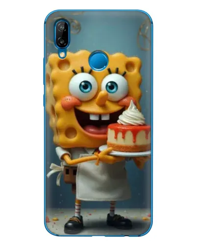 Чехол для Huawei P20 Lite (2019) с картинкой «Повар Спанч Боб»