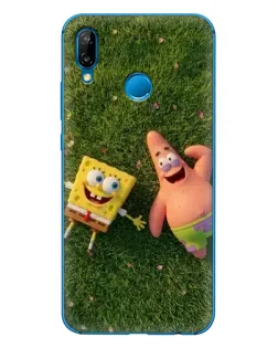 Чехол для Huawei P20 Lite (2019) с картинкой «Друзья на лужайке»