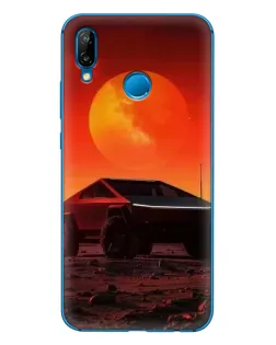 Чехол для Huawei P20 Lite (2019) с картинкой «Cybertruck на Марсе»