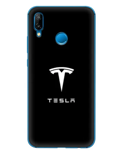 Чехол для Huawei P20 Lite (2019) с картинкой «Tesla White Logo» Чехол для Huawei P20 Lite (2019) с картинкой «Tesla White Logo»