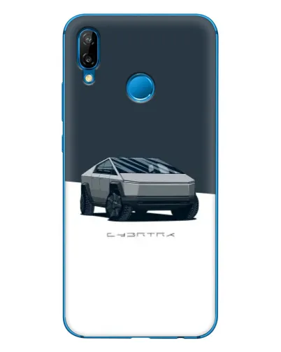 Чехол для Huawei P20 Lite (2019) с картинкой «Серебристый Cybertruck Tesla» Чехол для Huawei P20 Lite (2019) с картинкой «Серебристый Cybertruck Tesla»