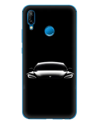 Чехол для Huawei P20 Lite (2019) с картинкой «Фары Tesla Night» Чехол для Huawei P20 Lite (2019) с картинкой «Фары Tesla Night»