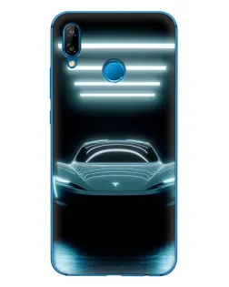 Чехол для Huawei P20 Lite (2019) с картинкой «Tesla в неоне»