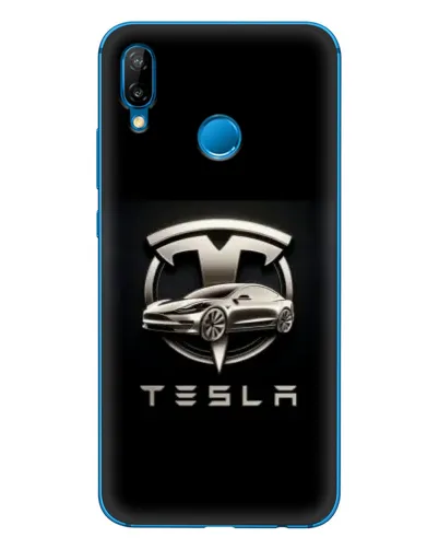 Чехол для Huawei P20 Lite (2019) с картинкой «Tesla — серебристое авто» Чехол для Huawei P20 Lite (2019) с картинкой «Tesla — серебристое авто»