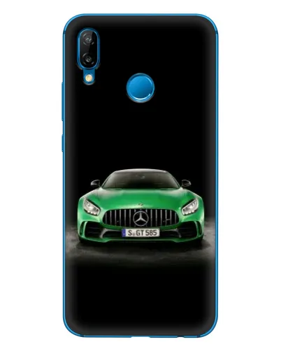 Чехол для Huawei P20 Lite (2019) с картинкой «Mercedes — неоновый лого»