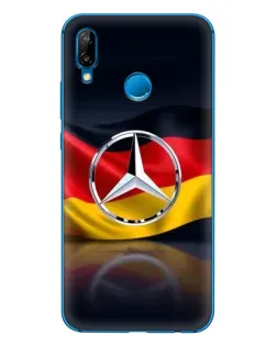 Чехол для Huawei P20 Lite (2019) с картинкой «Mercedes — флаг Германии»