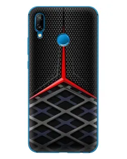 Чехол для Huawei P20 Lite (2019) с картинкой «Mercedes Carbon Grid»