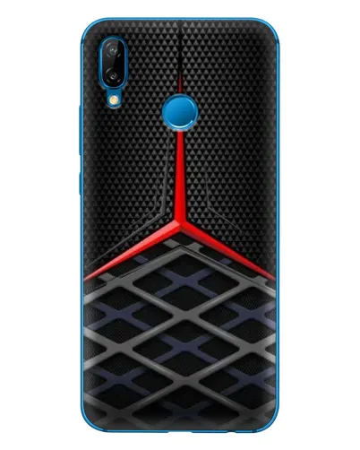 Чехол для Huawei P20 Lite (2019) с картинкой «Mercedes Carbon Grid»