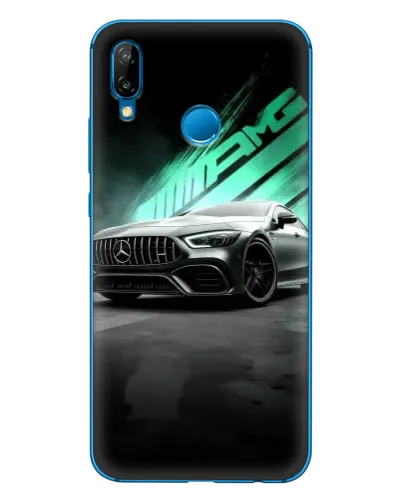 Чехол для Huawei P20 Lite (2019) с картинкой «Темный Mercedes AMG»