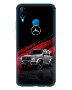 Чехол для Huawei P20 Lite (2019) с картинкой «Mercedes G-Class красный»