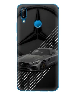 Чехол для Huawei P20 Lite (2019) с картинкой «Mercedes AMG — графика»