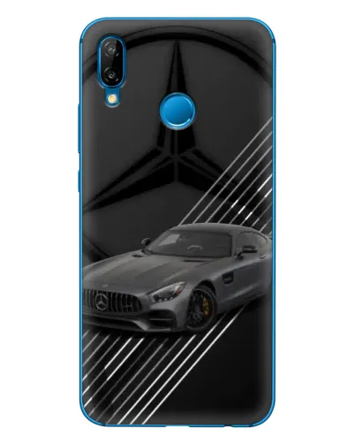 Чехол для Huawei P20 Lite (2019) с картинкой «Mercedes AMG — графика»