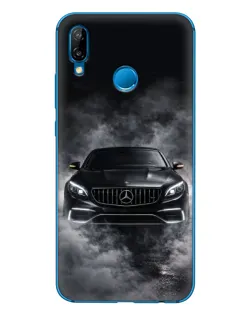 Чехол для Huawei P20 Lite (2019) с картинкой «Mercedes в дыму»