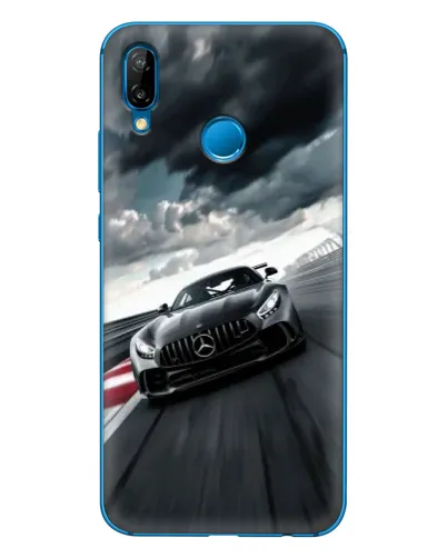 Чехол для Huawei P20 Lite (2019) с картинкой «Гоночный Mercedes AMG»