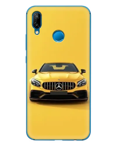 Чехол для Huawei P20 Lite (2019) с картинкой «Желтый Mercedes GT»