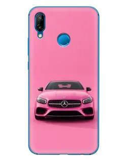 Чехол для Huawei P20 Lite (2019) с картинкой «Розовый Mercedes AMG»