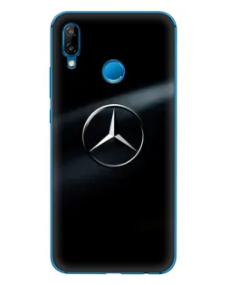 Чехол для Huawei P20 Lite (2019) с картинкой «Mercedes на металле»