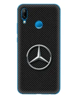 Чехол для Huawei P20 Lite (2019) с картинкой «Карбоновый Mercedes стиль»