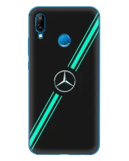 Чехол для Huawei P20 Lite (2019) с картинкой «Спортивные линии Mercedes»
