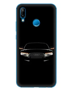 Чехол для Huawei P20 Lite (2019) с картинкой «Audi — ночной контур»