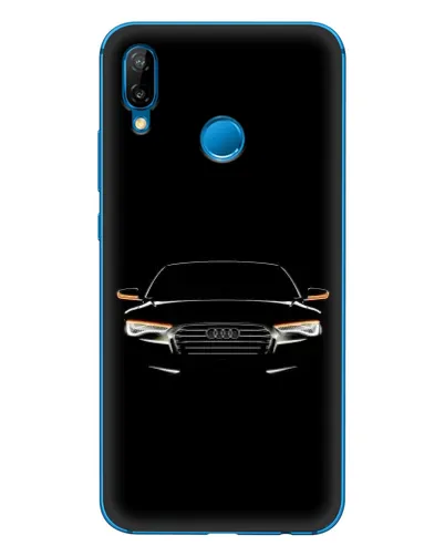 Чехол для Huawei P20 Lite (2019) с картинкой «Audi — ночной контур» Чехол для Huawei P20 Lite (2019) с картинкой «Audi — ночной контур»
