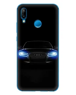 Чехол для Huawei P20 Lite (2019) с картинкой «Audi в неоне»