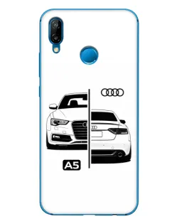 Чехол для Huawei P20 Lite (2019) с картинкой «Audi — контрастный дизайн»