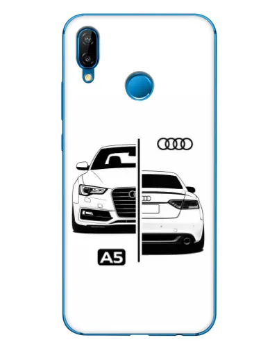 Чехол для Huawei P20 Lite (2019) с картинкой «Audi — контрастный дизайн» Чехол для Huawei P20 Lite (2019) с картинкой «Audi — контрастный дизайн»