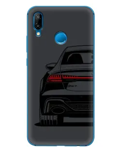 Чехол для Huawei P20 Lite (2019) с картинкой «Задняя часть Audi — арт»