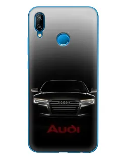Чехол для Huawei P20 Lite (2019) с картинкой «Audi — градиентный контур»