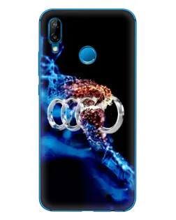 Чехол для Huawei P20 Lite (2019) с картинкой «Энергия лого Audi»
