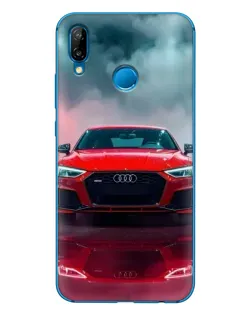 Чехол для Huawei P20 Lite (2019) с картинкой «Audi RS — красный стиль»