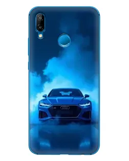 Чехол для Huawei P20 Lite (2019) с картинкой «Audi — голубая энергия»