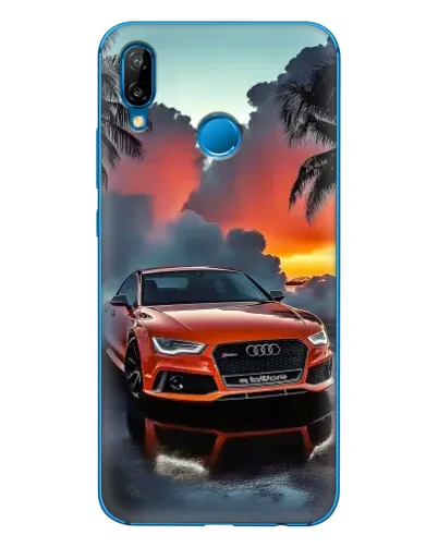 Чехол для Huawei P20 Lite (2019) с картинкой «Audi — закат» Чехол для Huawei P20 Lite (2019) с картинкой «Audi — закат»
