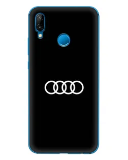 Чехол для Huawei P20 Lite (2019) с картинкой «Audi White Logo»