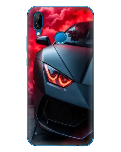 Чехол для Huawei P20 Lite (2019) с картинкой «Lamborghini красное сияние»