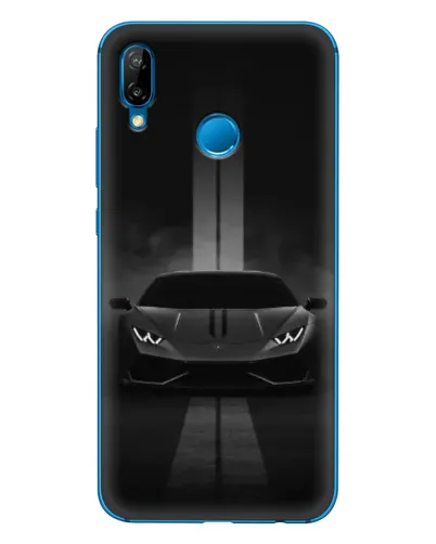 Чехол для Huawei P20 Lite (2019) с картинкой «Lamborghini симметрия дорог»