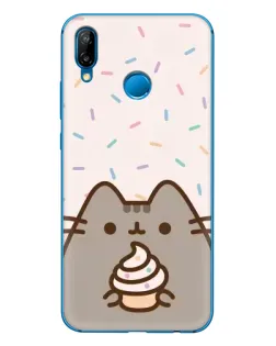 Чехол для Huawei P20 Lite (2019) с картинкой «Пушин с кексом»