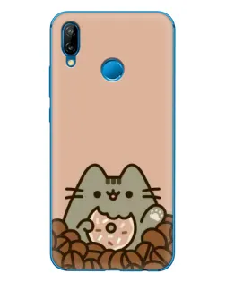 Чехол для Huawei P20 Lite (2019) с картинкой «Кофейный Пушин»