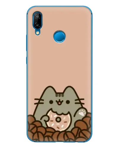Чехол для Huawei P20 Lite (2019) с картинкой «Кофейный Пушин»