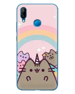 Чехол для Huawei P20 Lite (2019) с картинкой «Единорог Pusheen»