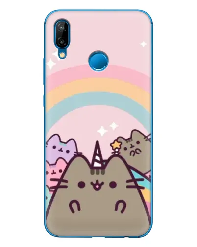Чехол для Huawei P20 Lite (2019) с картинкой «Единорог Pusheen»