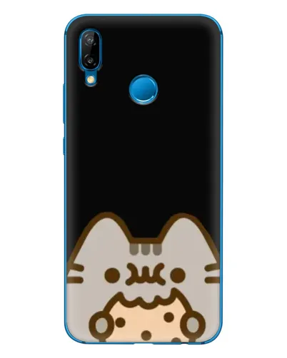 Чехол для Huawei P20 Lite (2019) с картинкой «Пушин на черном»