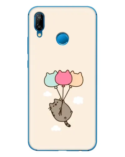 Чехол для Huawei P20 Lite (2019) с картинкой «Пушин на шариках»