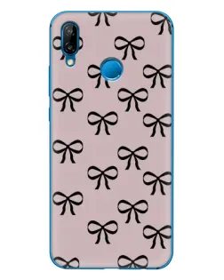 Чехол для Huawei P20 Lite (2019) с картинкой «Черные бантики»